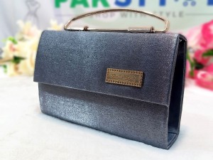 Elegant Dark Grey Party Wear Handbag Price in Pakistan