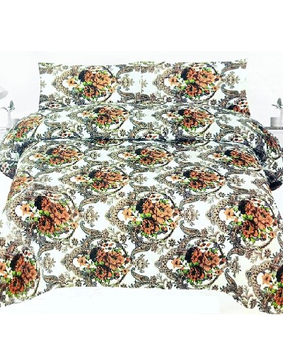 King Size Crystal Cotton Bed Sheet with 2 Pillow Covers Price in Pakistan