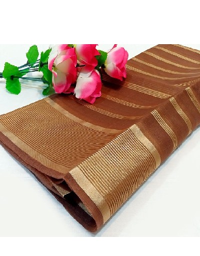 Lining Printed Organza Dupatta - Brown Price in Pakistan