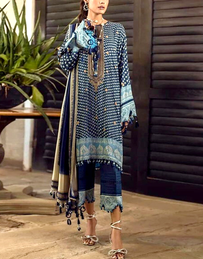Embroidered Khaddar Suit 2022 with Wool Shawl Price in Pakistan