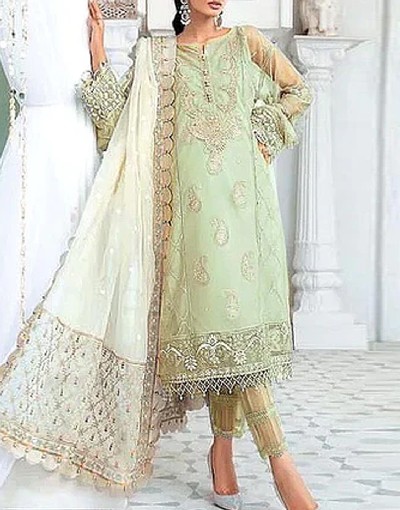 Heavy Embroidered Organza Party Wear Dress 2024 Price in Pakistan