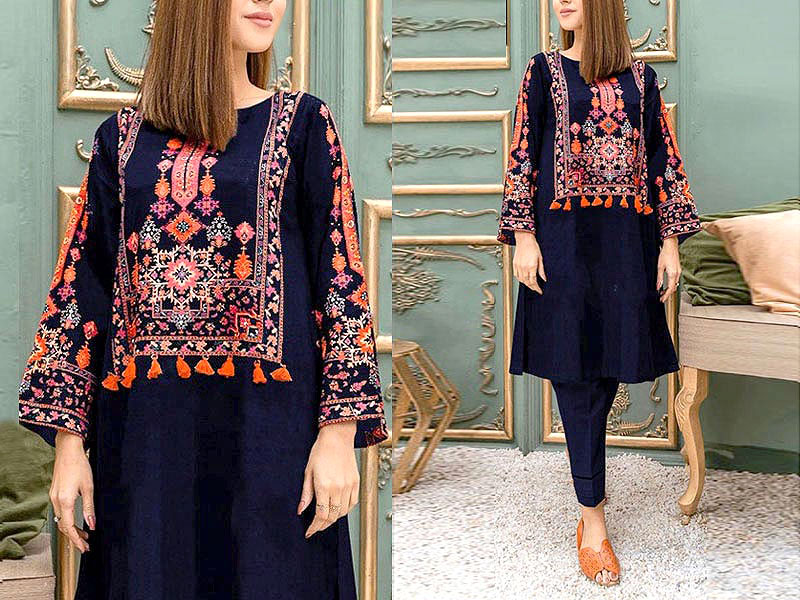 Readymade 2-Piece Embroidered Lawn Dress Price in Pakistan