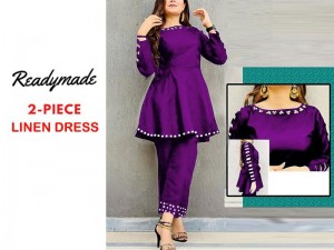 Readymade 2-Piece Linen Dress 2022 Price in Pakistan