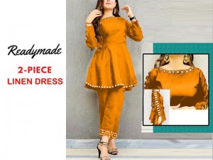 Readymade 2-Piece Linen Dress Price in Pakistan