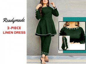Readymade 2-Piece Linen Dress Price in Pakistan
