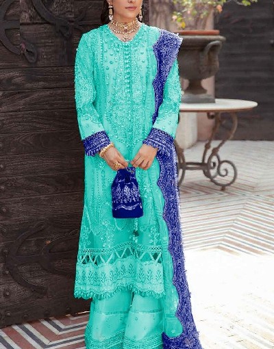 Heavy Embroidered Organza Party Wear Dress 2022 Price in Pakistan