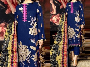 Embroidered Lawn Dress 2023 with Chiffon Dupatta Price in Pakistan