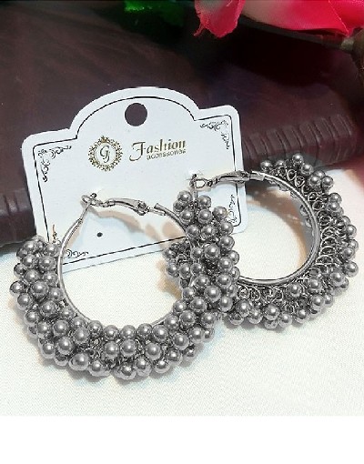 Traditional Fashion Earrings - Silver Price in Pakistan