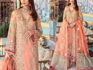 Luxury Handwork Heavy Embroidered Net Bridal Dress 2023 Price in Pakistan
