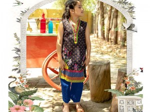 Digital Print 2-Piece Lawn Suit for Girls Price in Pakistan