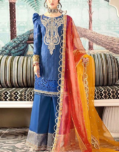 Luxury Heavy Embroidered Fancy Lawn Dress 2024 with Organza Dupatta Price in Pakistan