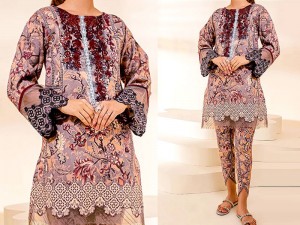 Digital All-Over Print 2-Piece Embroidered Lawn Dress 2023 Price in Pakistan