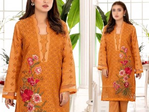 Embroidered Chikankari Lawn Suit 2023 with Printed Chiffon Dupatta Price in Pakistan