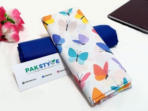 Digital Butterfly Print 2-Piece Lawn Dress 2023 Price in Pakistan
