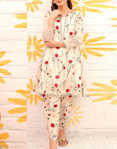 Digital All-Over Print 2-Piece Airjet Lawn Dress 2023 Price in Pakistan