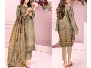 IB Bonanza Digital Print Embroidered Lawn Dress with Fancy Diamond Dupatta Price in Pakistan