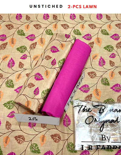2-Piece Flower Print Lawn Dress 2023 Price in Pakistan