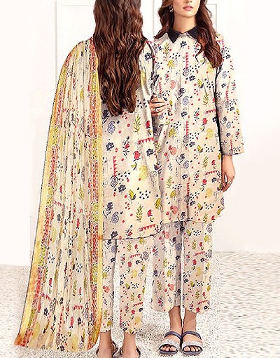 Digital All-Over Print Lawn Dress with Diamond Dupatta Price in Pakistan