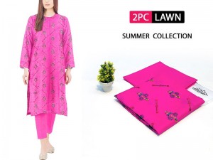 Elegant 2-Piece Embroidered Lawn Suit 2023