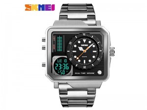 Original SKMEI Sports 1392 Dual Display Dial Stainless Steel Digital Watch WR30M Price in Pakistan