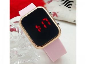 LED Touch Screen Rubber Strap Watch for Kids - Pink Price in Pakistan