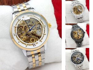 Luxury Men's Skeleton Automatic Stainless Steel Watch Price in Pakistan