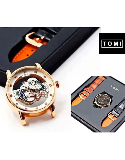 Original Tomi Face Gear Men's Watch with 2 Leather Strap + Box Price in Pakistan