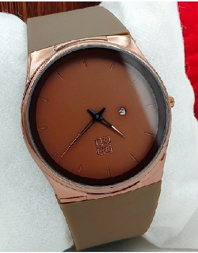 Trendy Men's Brown Rubber Strap Watch Price in Pakistan