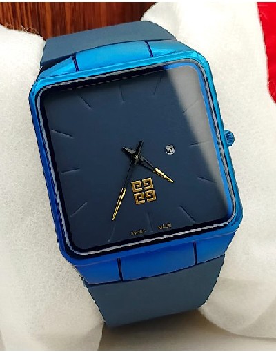 Trendy Men's Blue Rubber Strap Watch Price in Pakistan