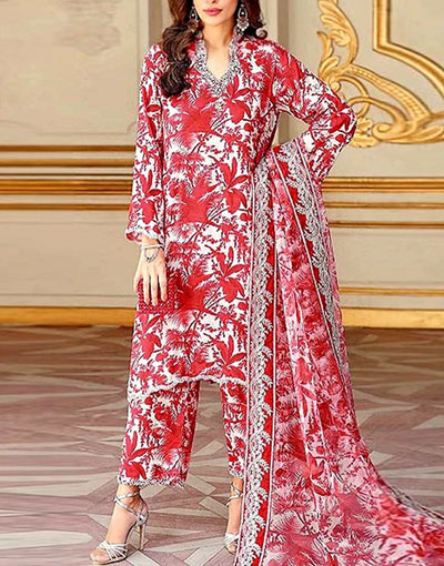 Digital All-Over Print Lawn Dress with Diamond Dupatta Price in Pakistan