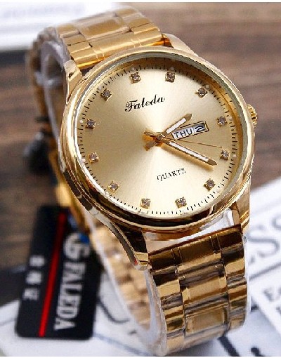 Original Faleda Men's Stainless Steel Chain Watch Price in Pakistan