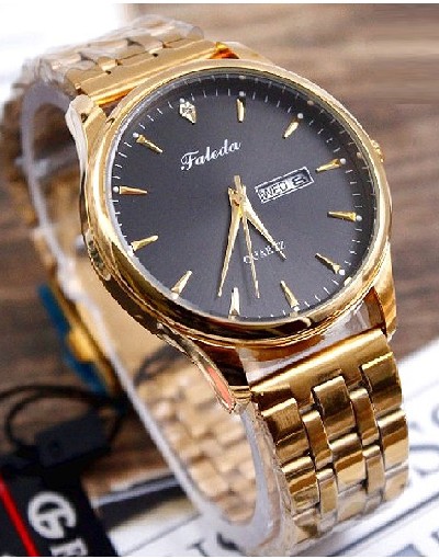 Original Faleda Men's Stainless Steel Chain Watch Price in Pakistan