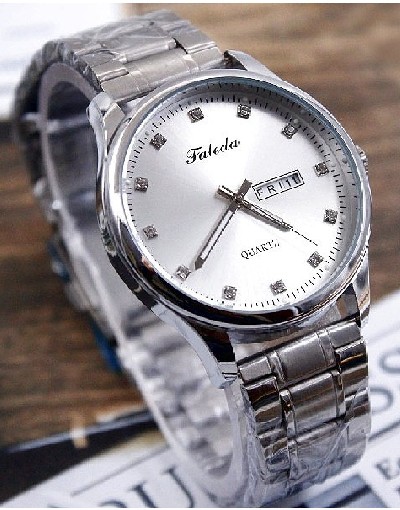 Original Faleda Men's Stainless Steel Chain Watch Price in Pakistan