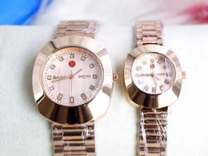 Pack of 2 Bravo Stainless Steel Chain Couple Watches