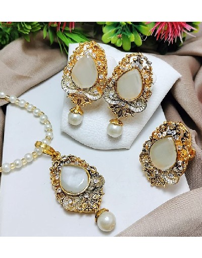 Egyptian Necklace Set with Adjustable Ring Price in Pakistan