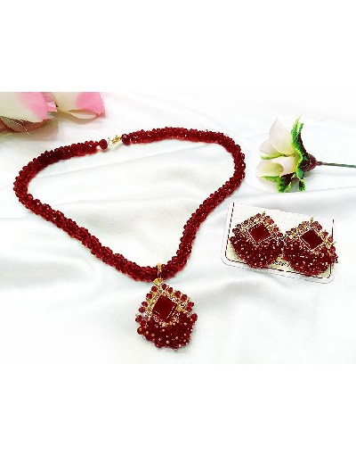 Elegant Mala Necklace Set with Earrings Price in Pakistan