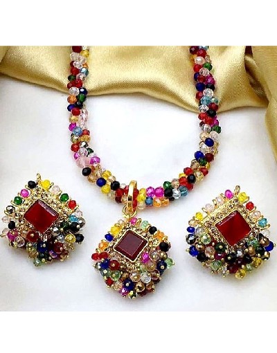 Elegant Mala Necklace Set with Earrings Price in Pakistan