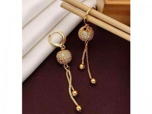 Elegant Golden Ball Shaped Earrings Price in Pakistan