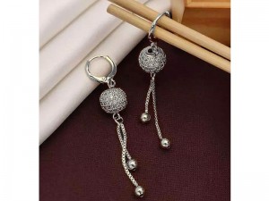 Elegant Silver Ball Shaped Earrings Price in Pakistan