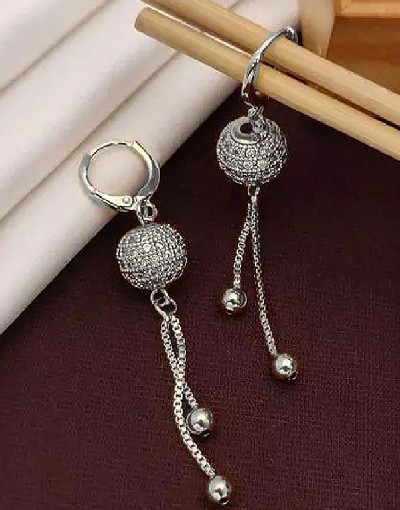 Elegant Silver Ball Shaped Earrings Price in Pakistan