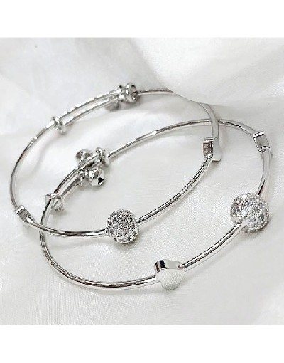 Pair of Adjustable Silver Bracelet Kara for Women Price in Pakistan