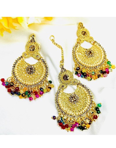 Set of Fancy Earrings & Maang Teeka Price in Pakistan