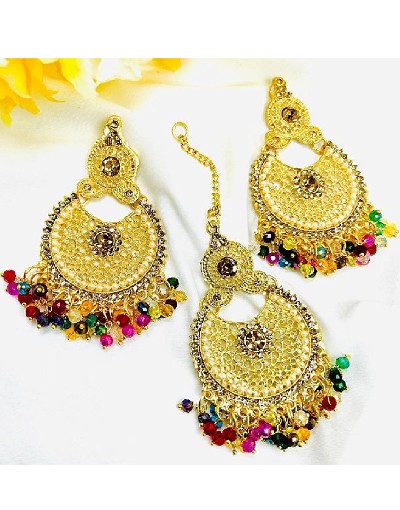 Set of Fancy Earrings & Maang Teeka Price in Pakistan