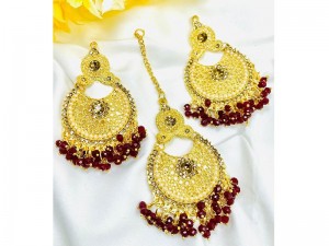 Set of Fancy Earrings & Maang Teeka Price in Pakistan