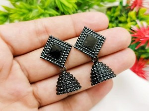 Elegant Black Jhumki Earrings Price in Pakistan