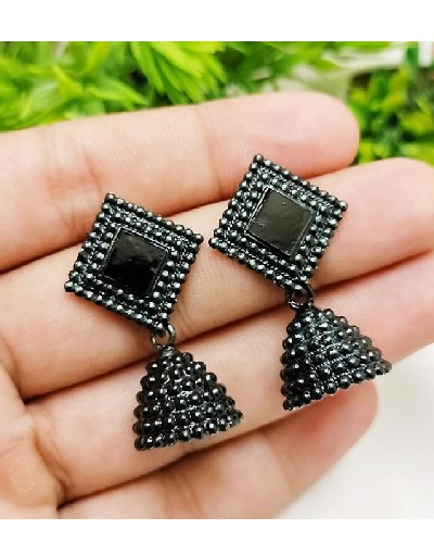 Elegant Black Jhumki Earrings Price in Pakistan