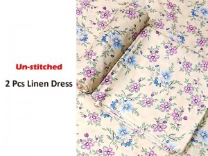 Digital All-Over Print 2-Piece Linen Dress Price in Pakistan