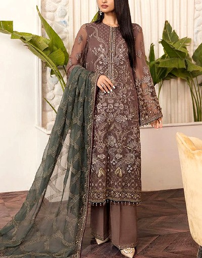 Luxury Handwork Embroidered Organza Wedding Dress 2024 Price in Pakistan