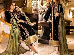 Heavy Embroidered Fancy Chiffon Wedding Dress 2023 Price in Pakistan