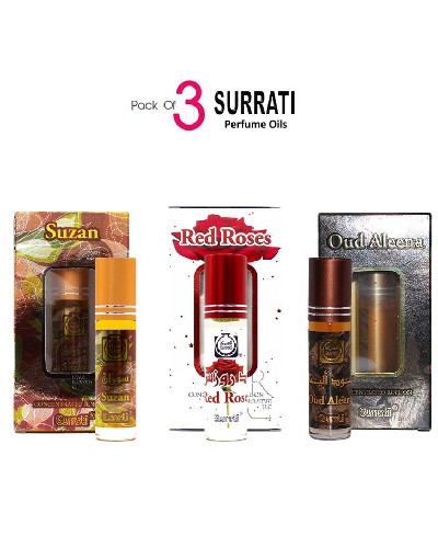 Pack of 3 Surrati Perfume Oils for Her